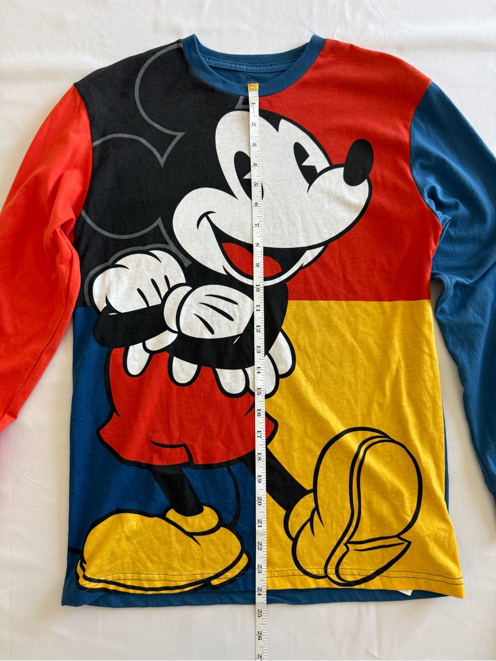 Disney Blue and White Mickey Mouse long sleeve Tee - Picture 8 of 9